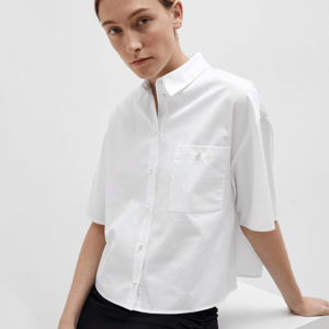 Selected Femme Agagnese Cropped Shirt